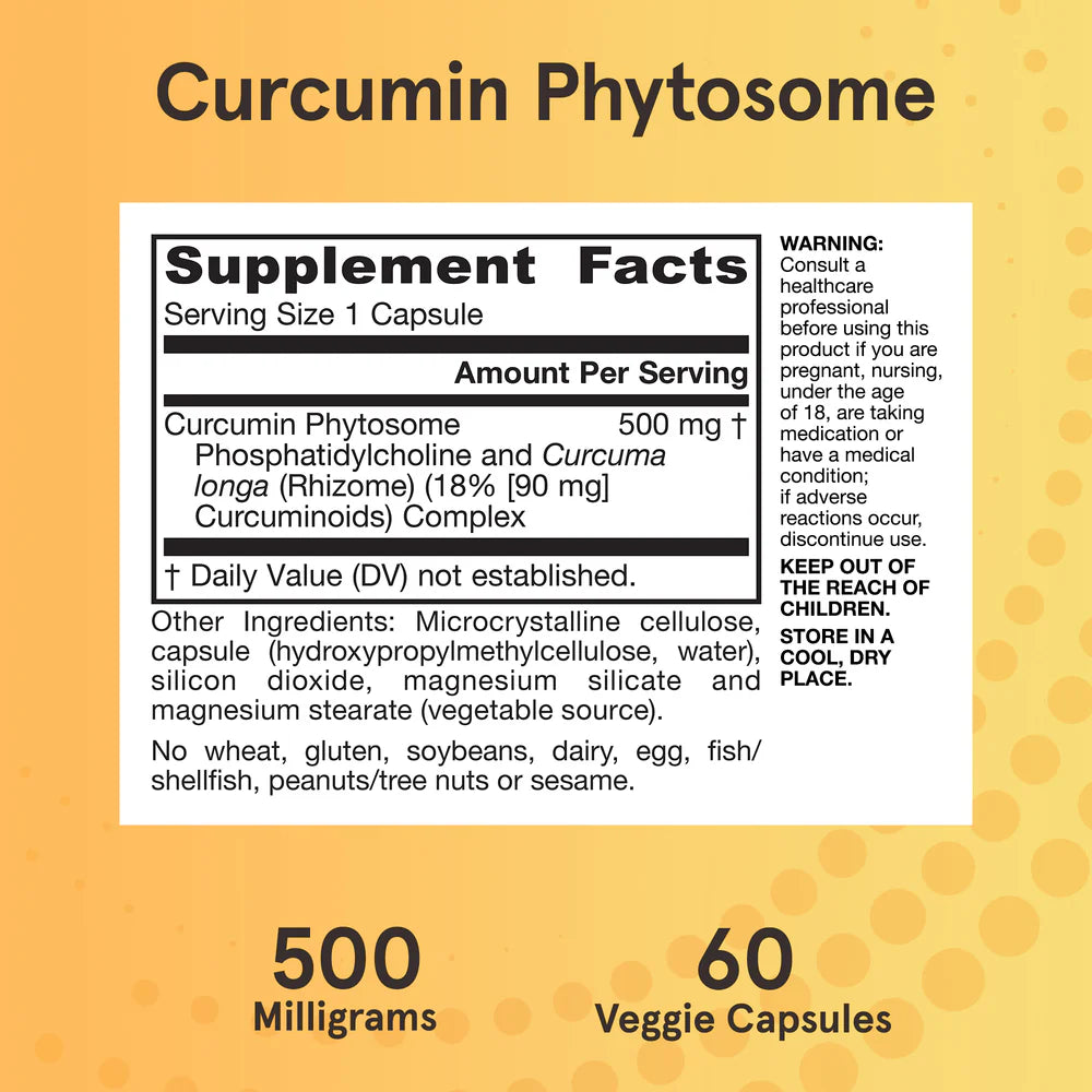 Jarrow Formulas Curcumin Phytosome (Meriva) 500 mg 60 kapslar