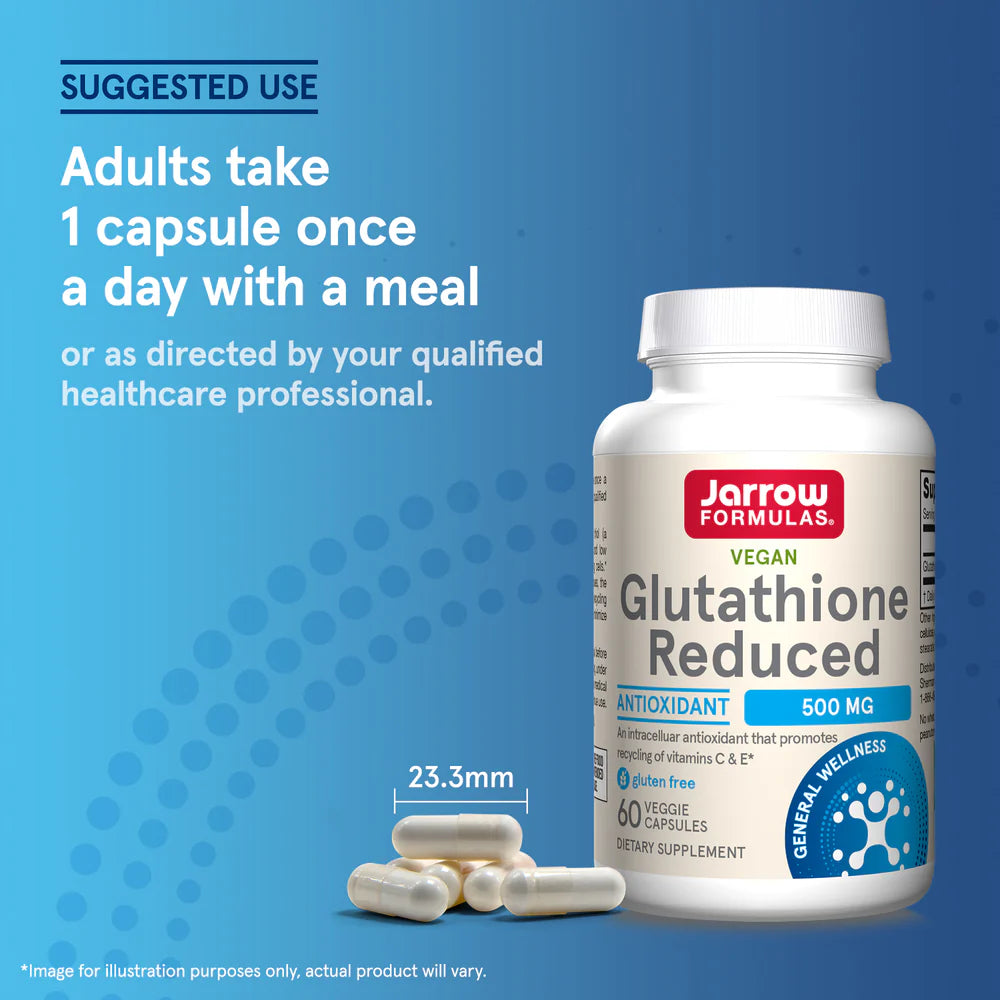 Jarrow Formulas Glutathione Reduced 500 mg 120 kapslar