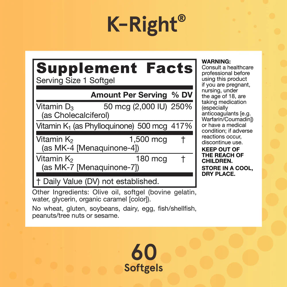 Jarrow Formulas K-Right 60 kapselit