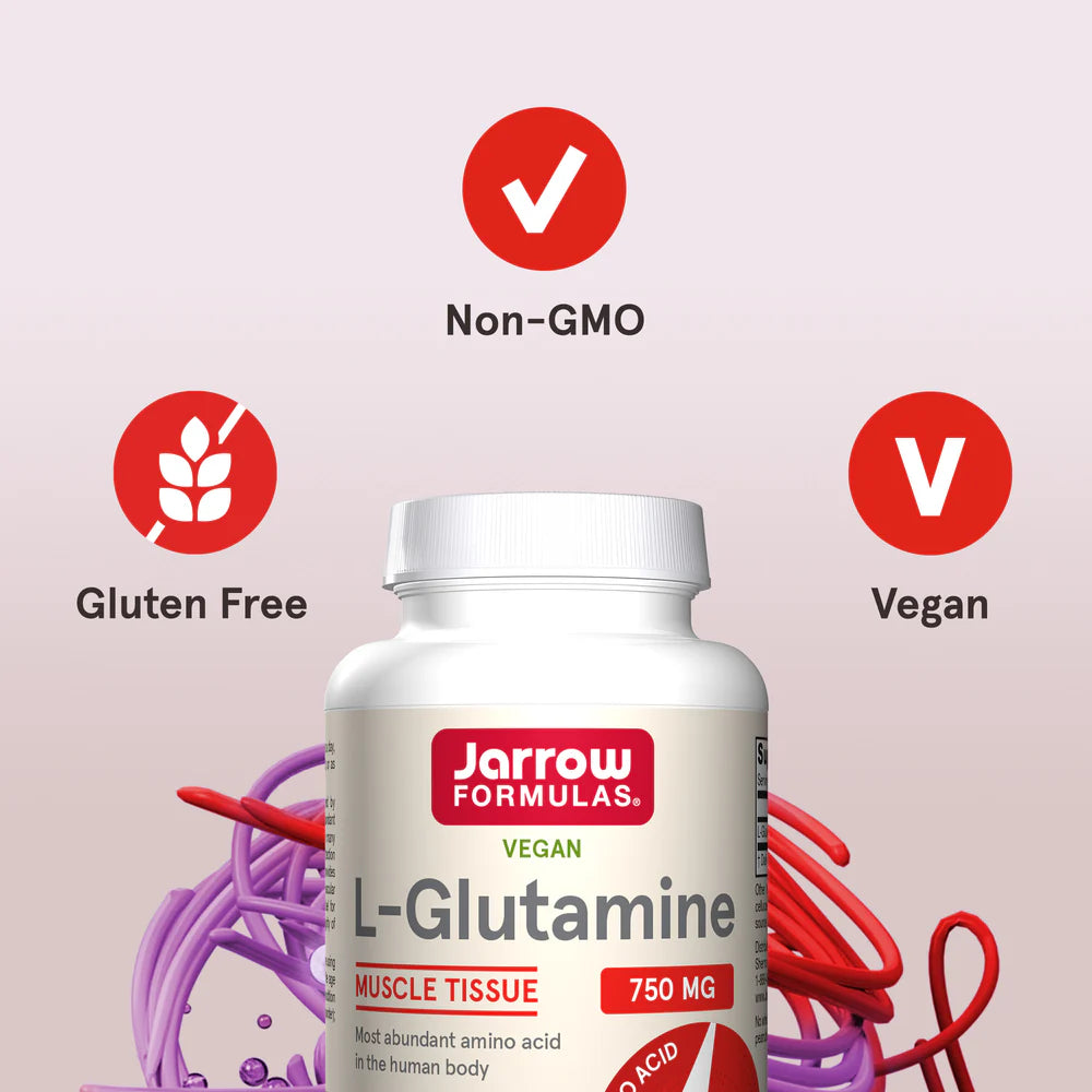 Jarrow Formulas L-Glutamine 750 mg 120 kapselit