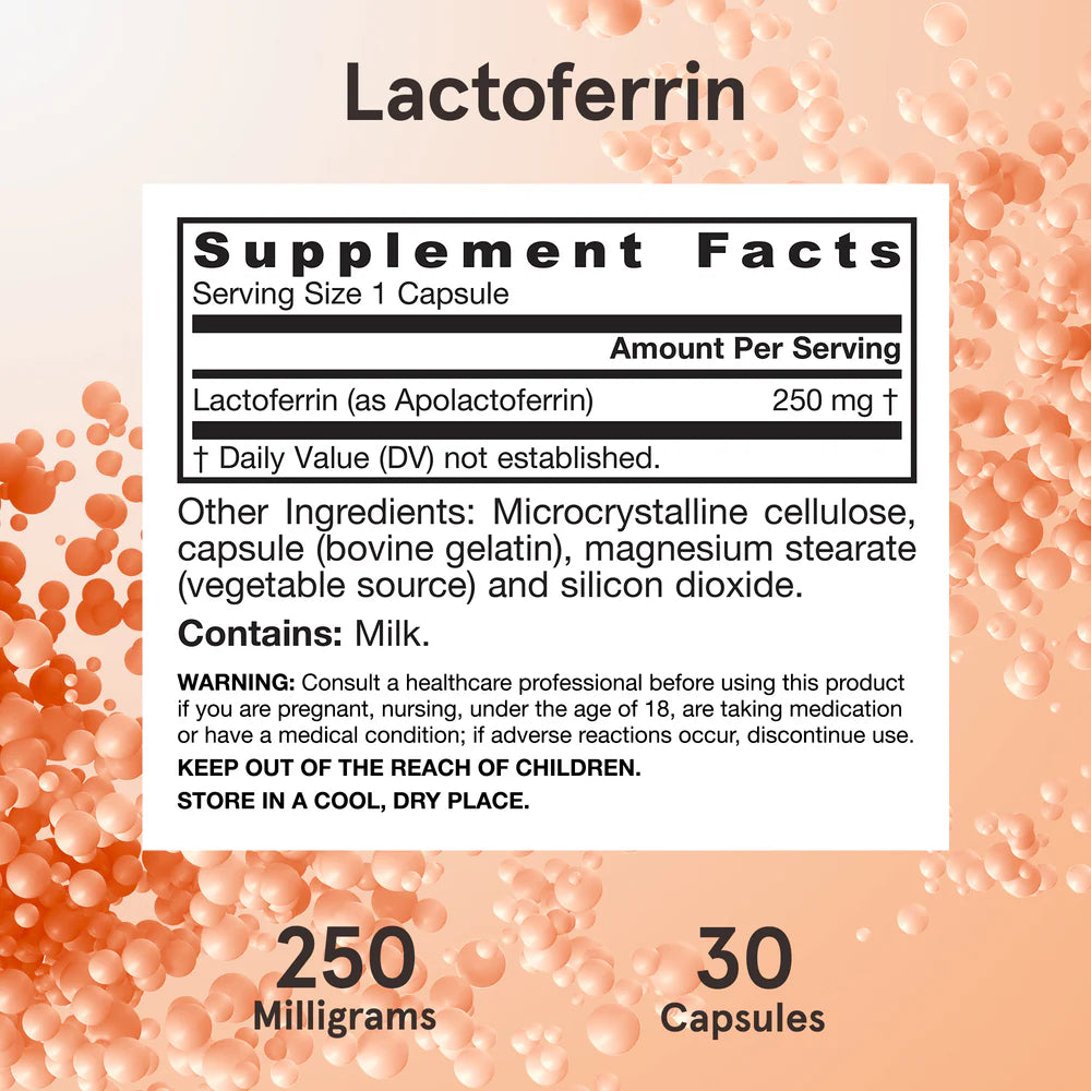 Jarrow Formulas Lactoferrin 250 mg 60 kapslar