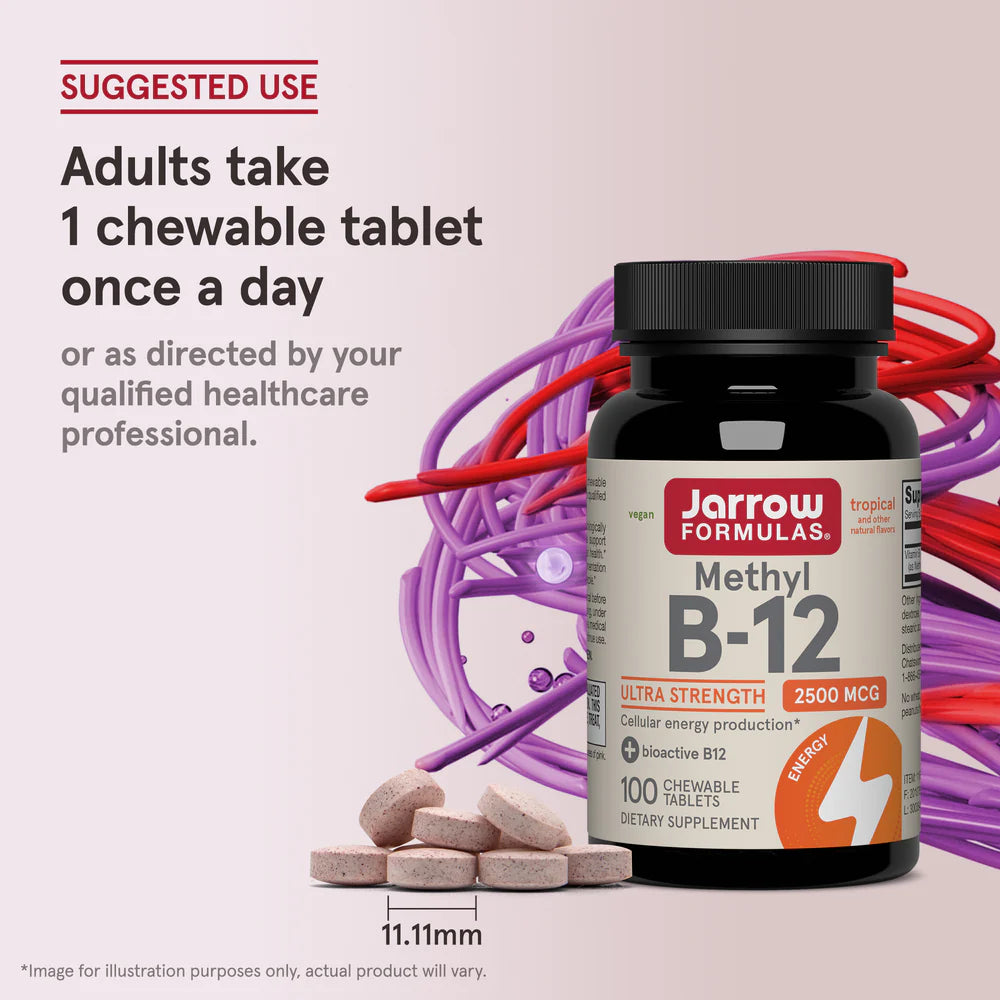Jarrow Formulas Methyl B-12 2500 mcg 100 purutablettia