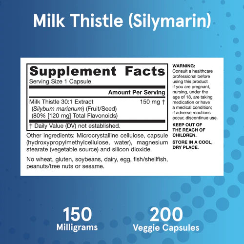 Jarrow Formulas Milk Thistle 150 mg 100 kapslar