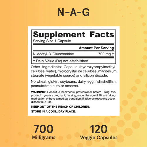 Jarrow Formulas N-A-G 700 mg 120 kapselit