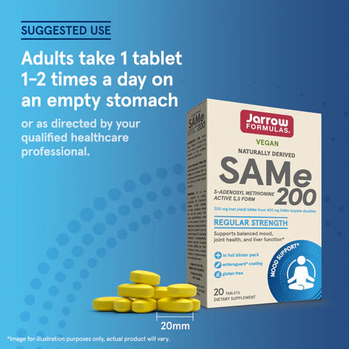 Jarrow Formulas SAMe 200 60 tabletit