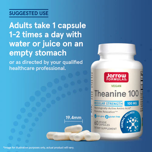 Jarrow Formulas Theanine 100 mg 60 kapselit