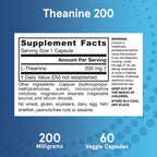 Jarrow Formulas Theanine 200 mg 60 kapslar