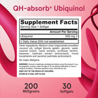 Jarrow Formulas Ubiquinol QH-absorb 200 mg 30 kapselit