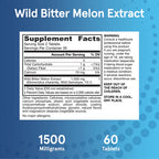Jarrow Formulas Wild Bitter Melon Extract 1500 mg 60 tabletter