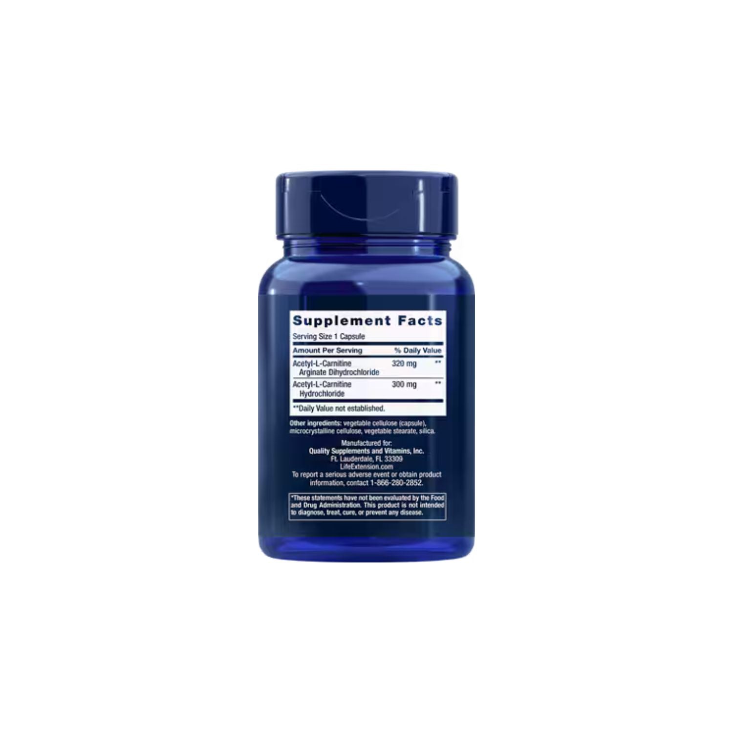 Life Extension Acetyl-L-Carnitine Arginate 90 Kapslar