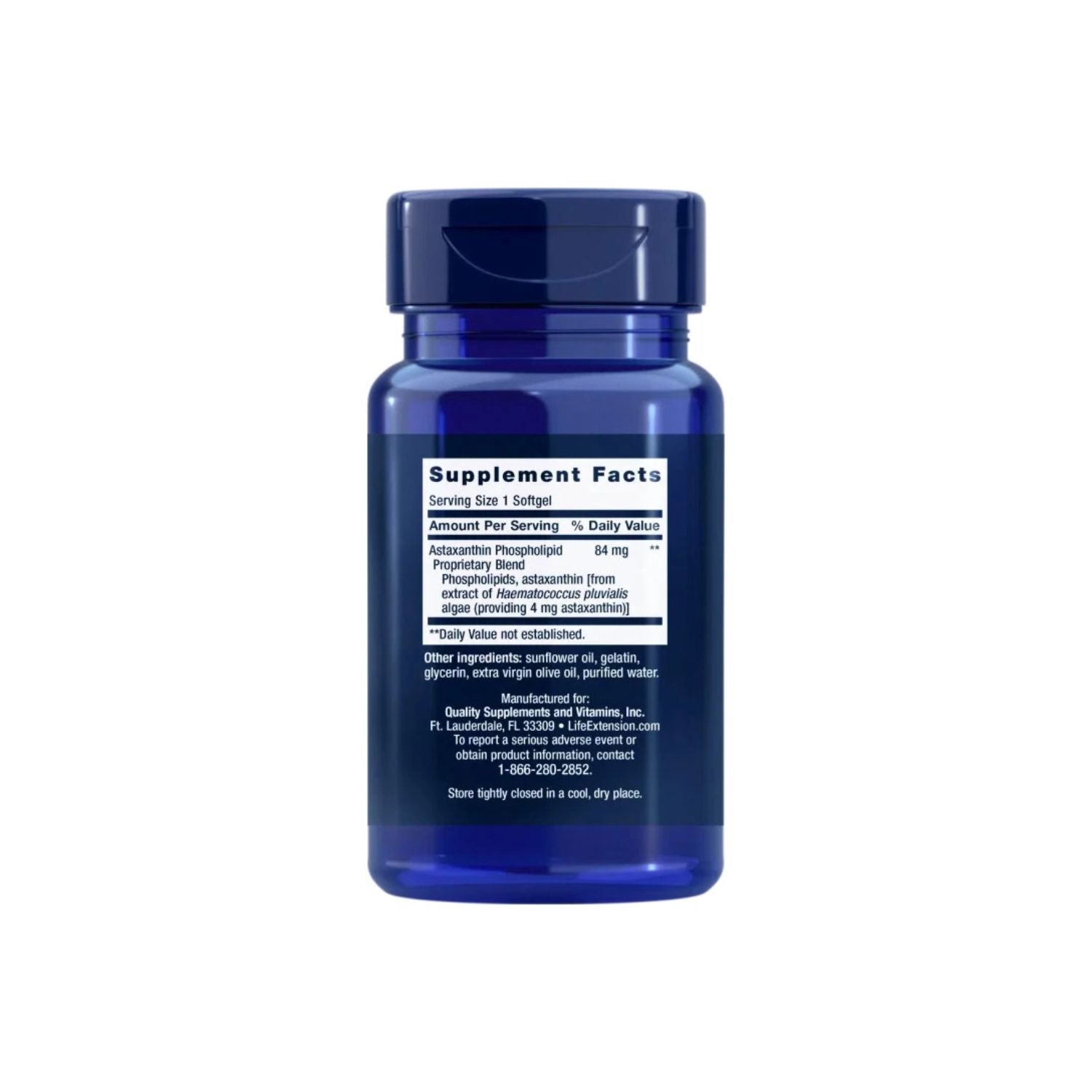 Life Extension Astaxanthin with Phospholipids 30 Kapselit