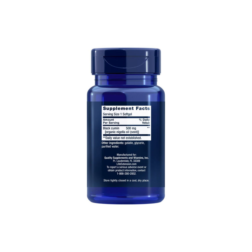 Life Extension Black Cumin Seed Oil 60 Kapselit