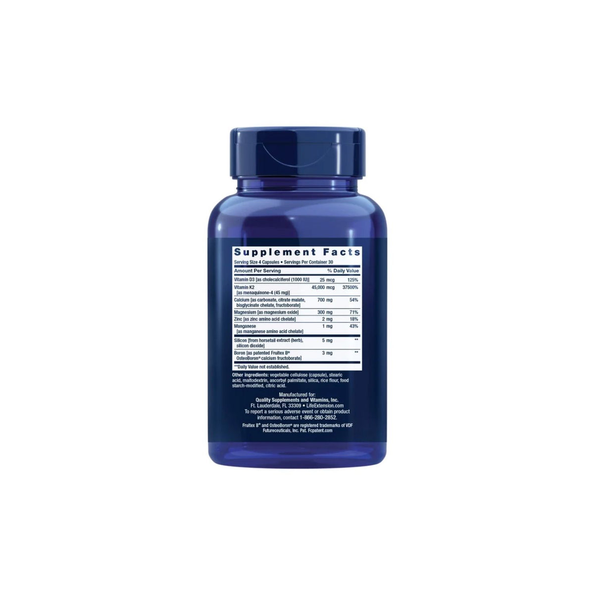 Life Extension Bone Restore Elite with Super Potenet K2 120 Kapslar