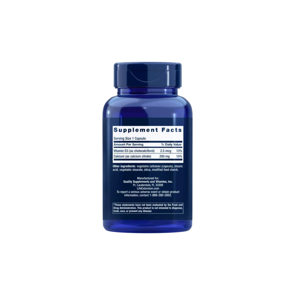 Life Extension Calcium Citrate with Vitamin D 200 Kapslar