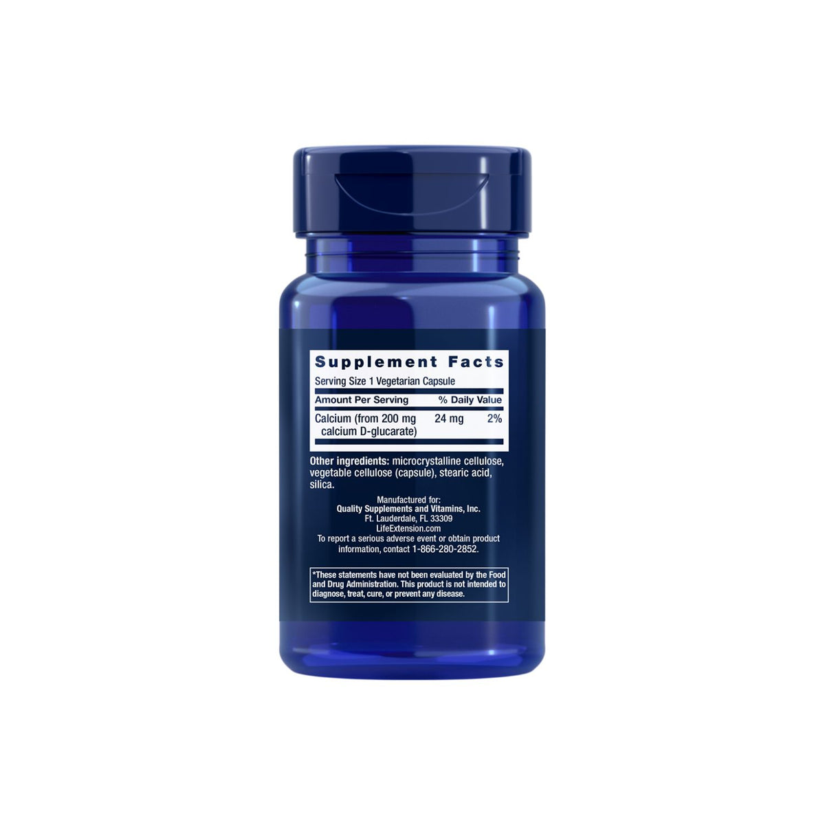 Life Extension Calcium D-Glucarate 200mg 60 Kapslar