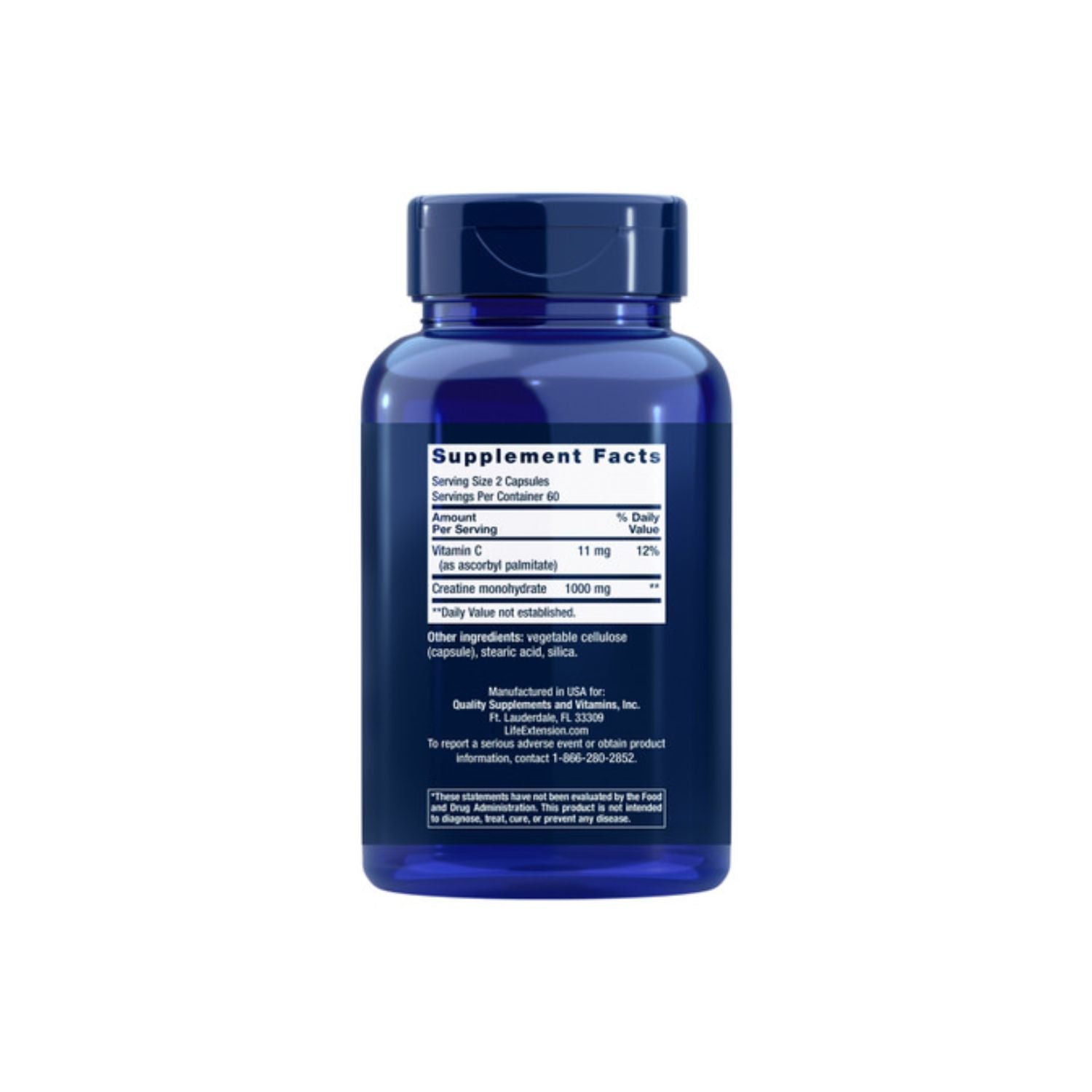 Life Extension Creatine Capsules 120 Kapslar