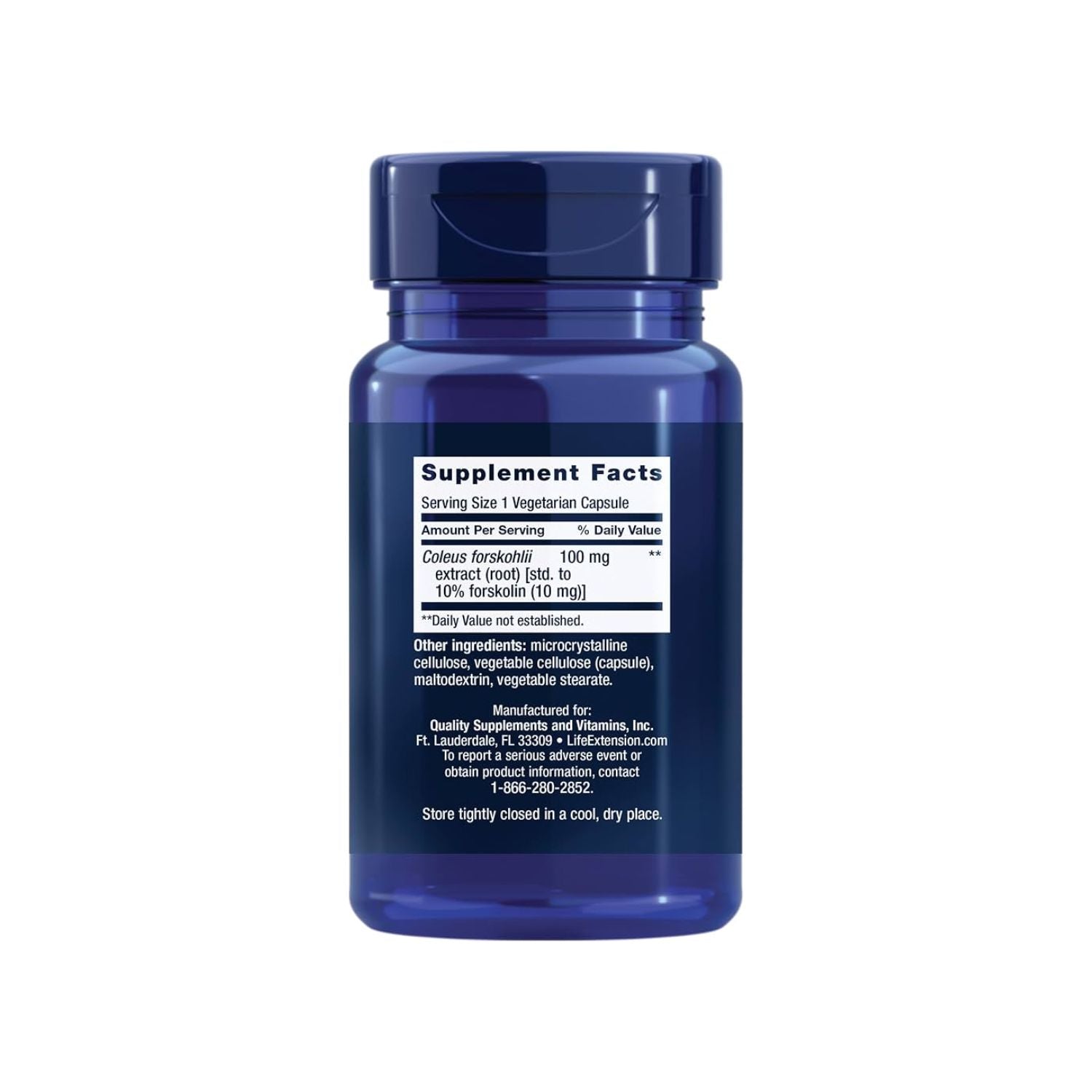 Life Extension Forskolin 10 mg 60 kapslar