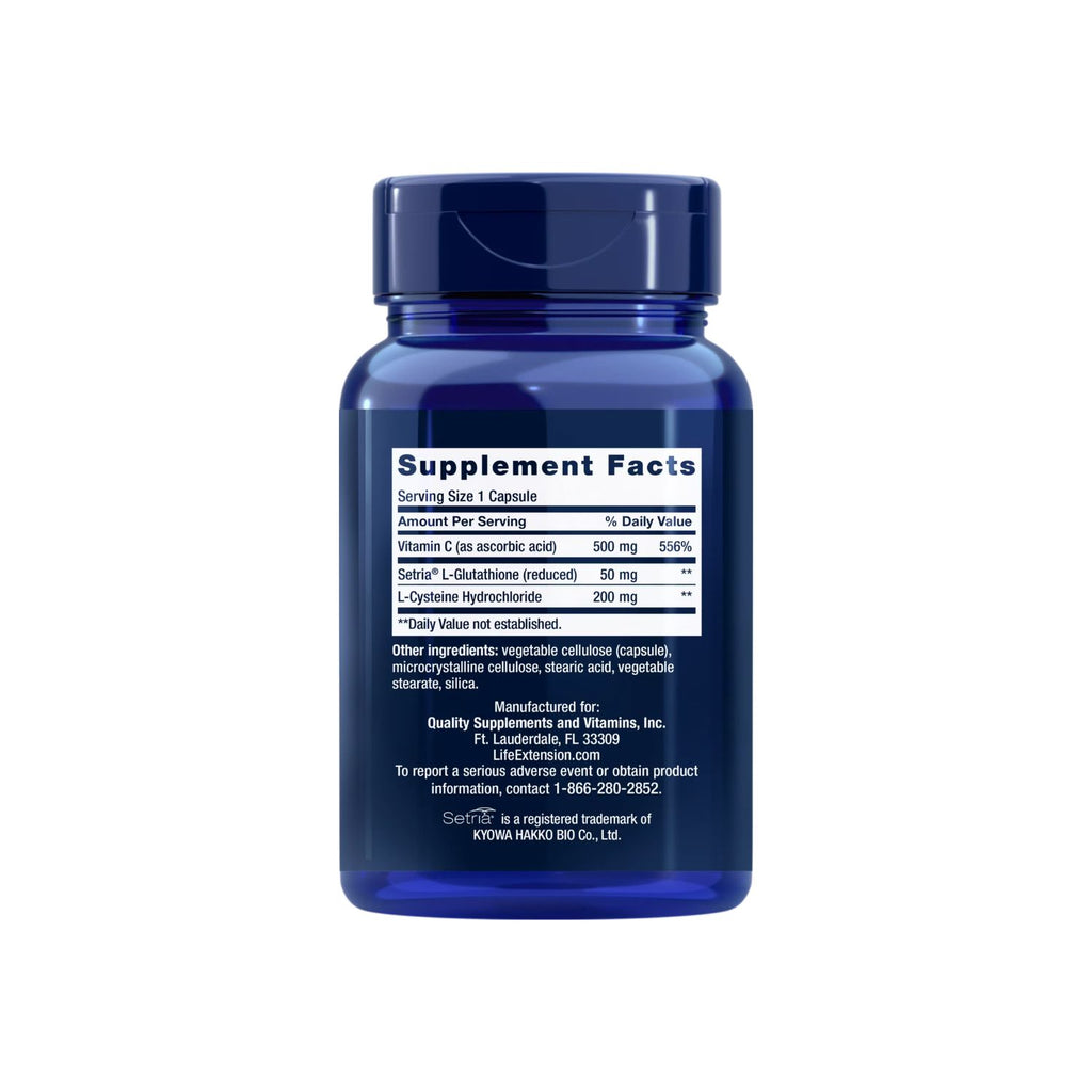Life Extension Glutathione Cysteine & C 100 Kapselit