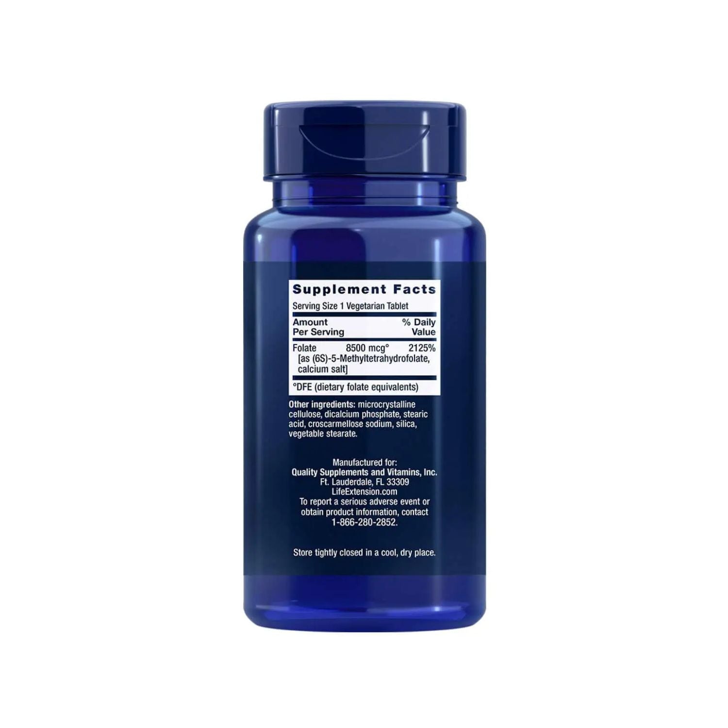 Life Extension High Potency Optimized Folate 30 Tabletit