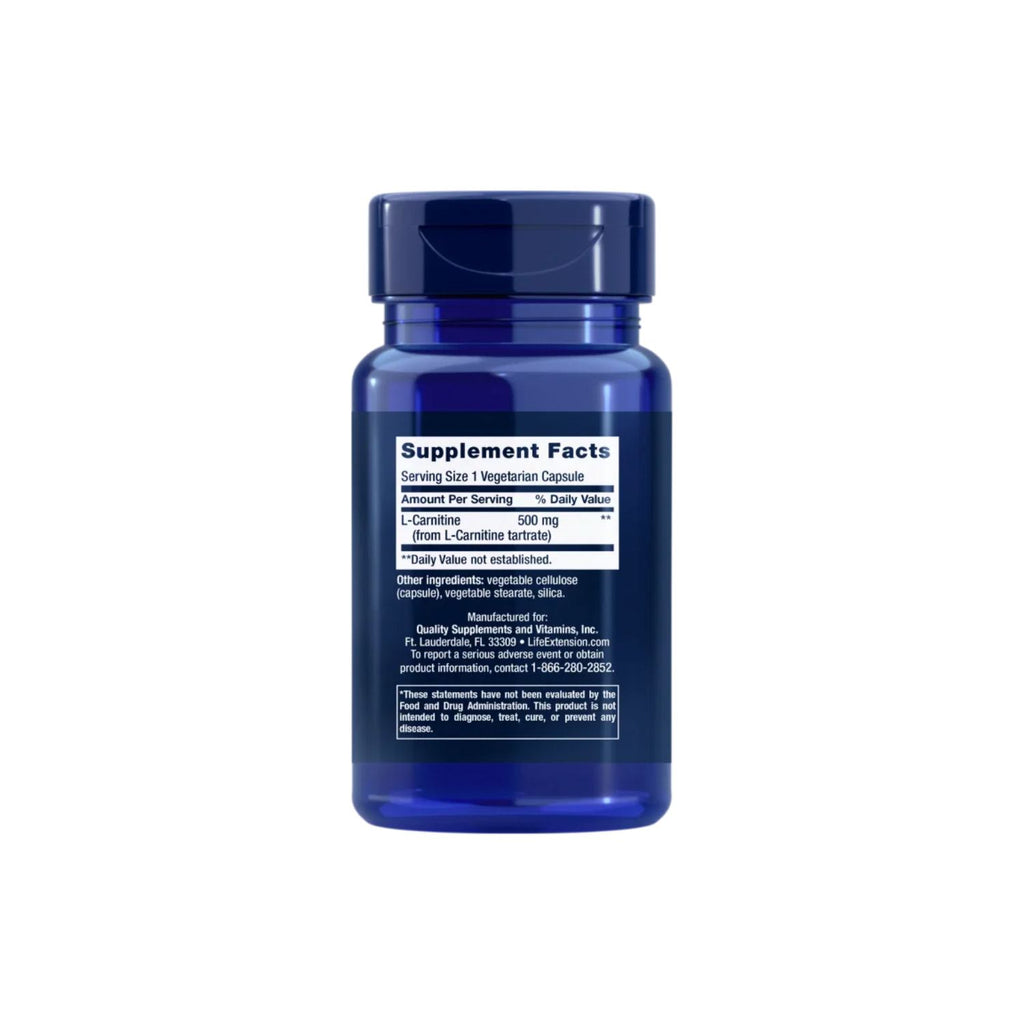 Life Extension L-Carnitine 500mg 30 Kapselit