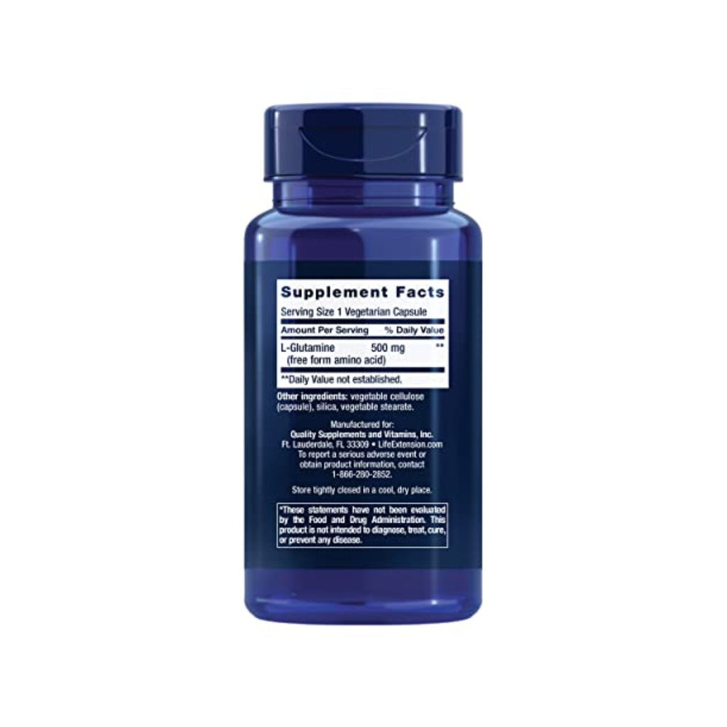 Life Extension Lvglutamiini 500 mg 100 kapselit
