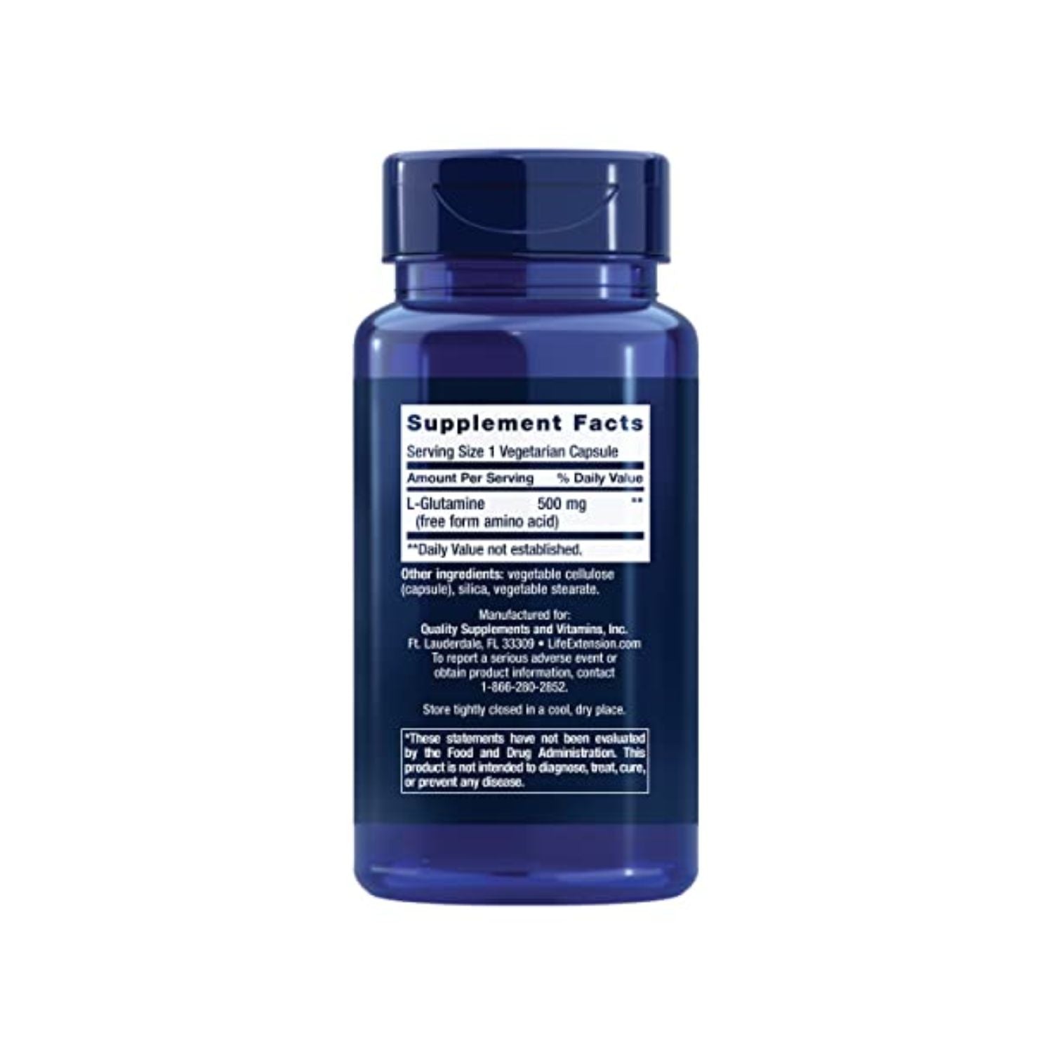 Life Extension Lvglutamiini 500 mg 100 kapselit