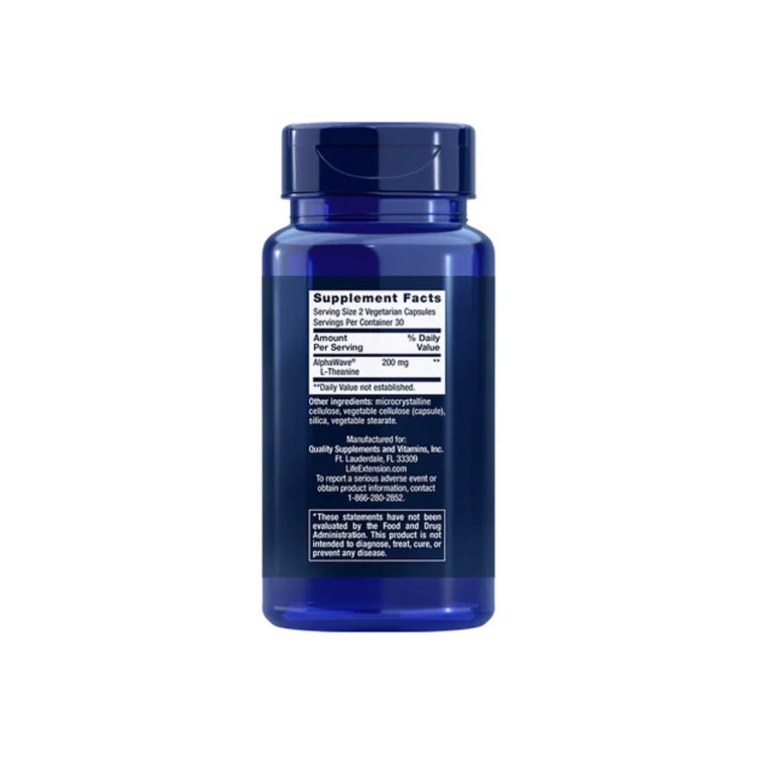 Life Extension L-Theanine 60 kapselit