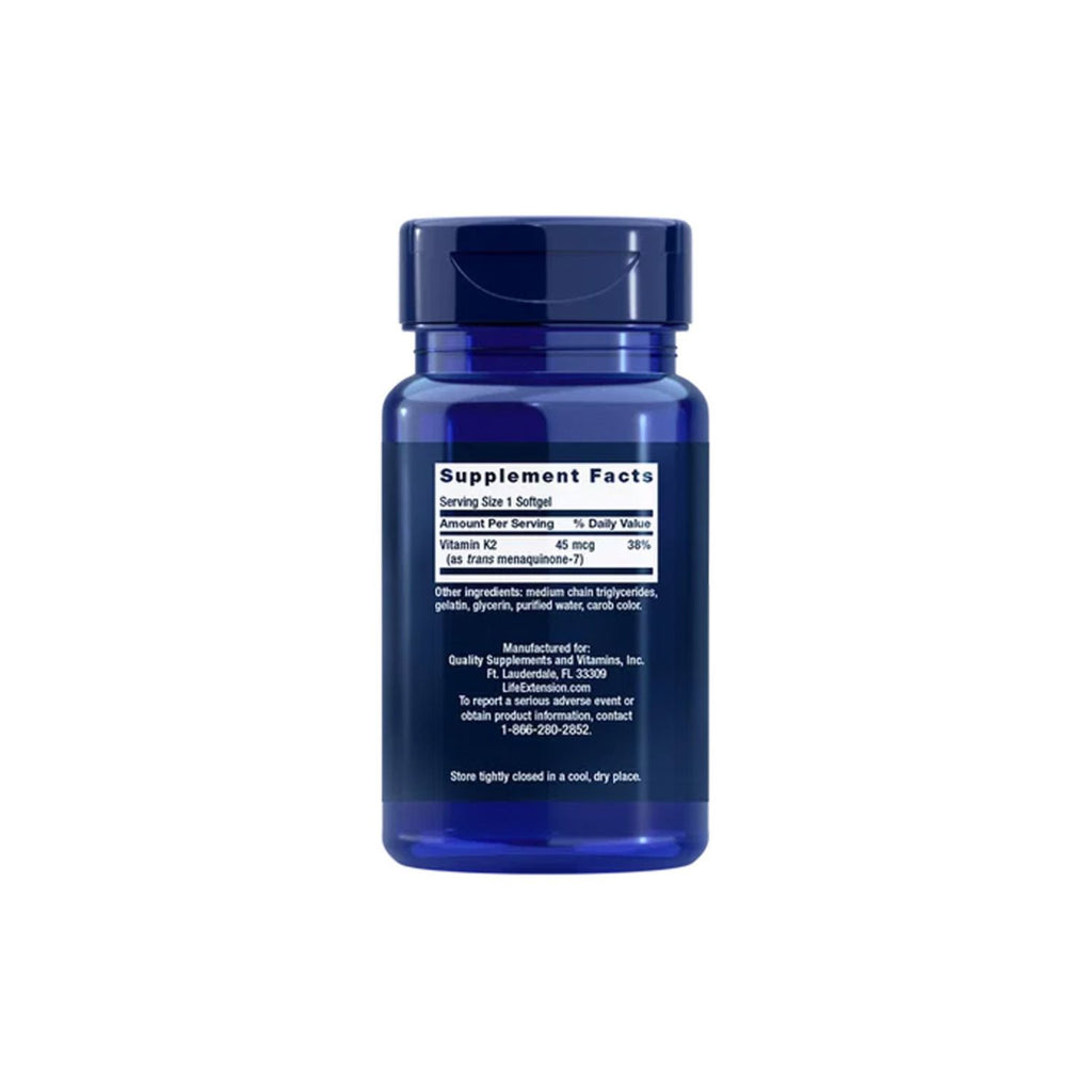 Life Extension Low Dose Vitamin K2 (MK-7) 45mcg 90 Kapslar