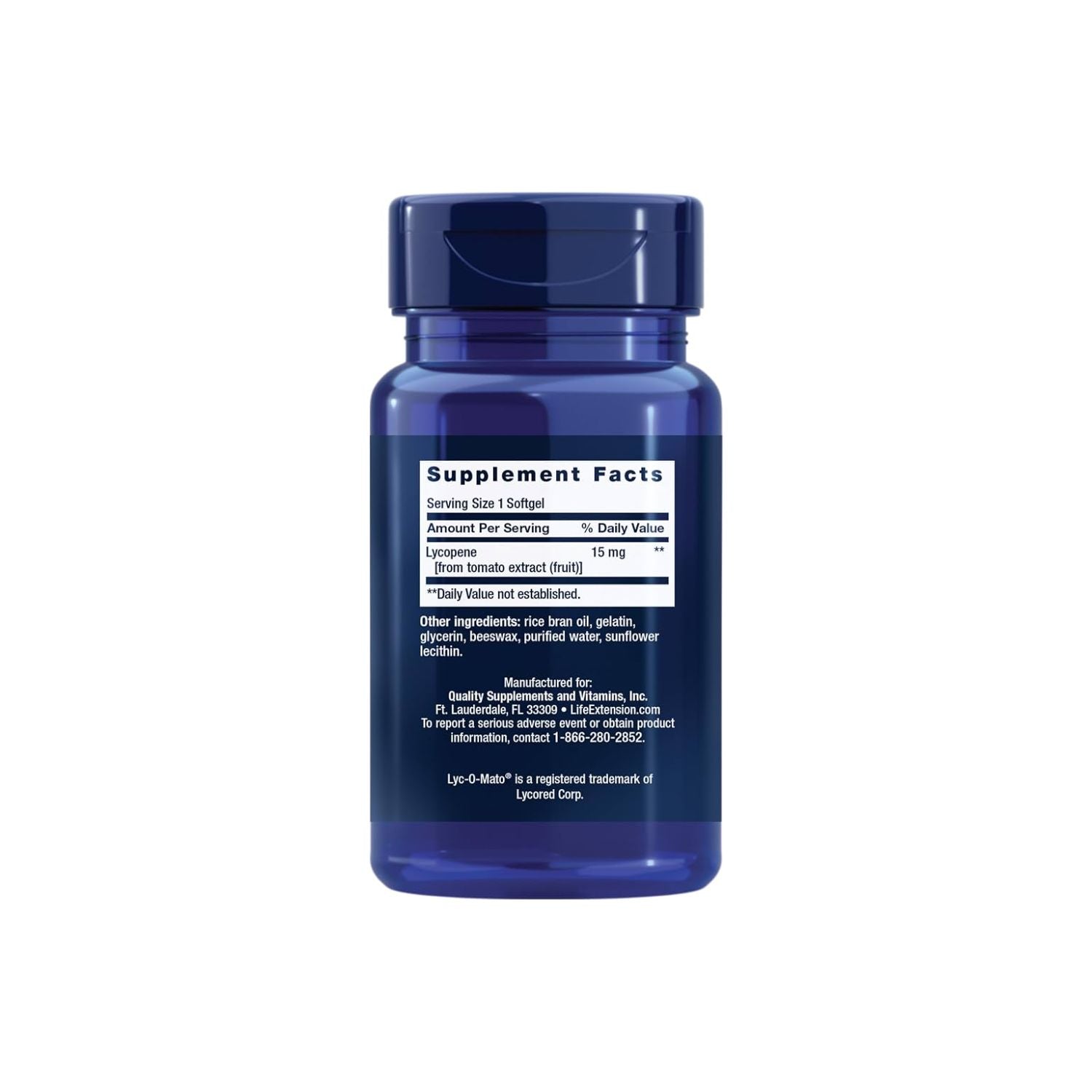 Life Extension Mega Lycopene 90 kapselit