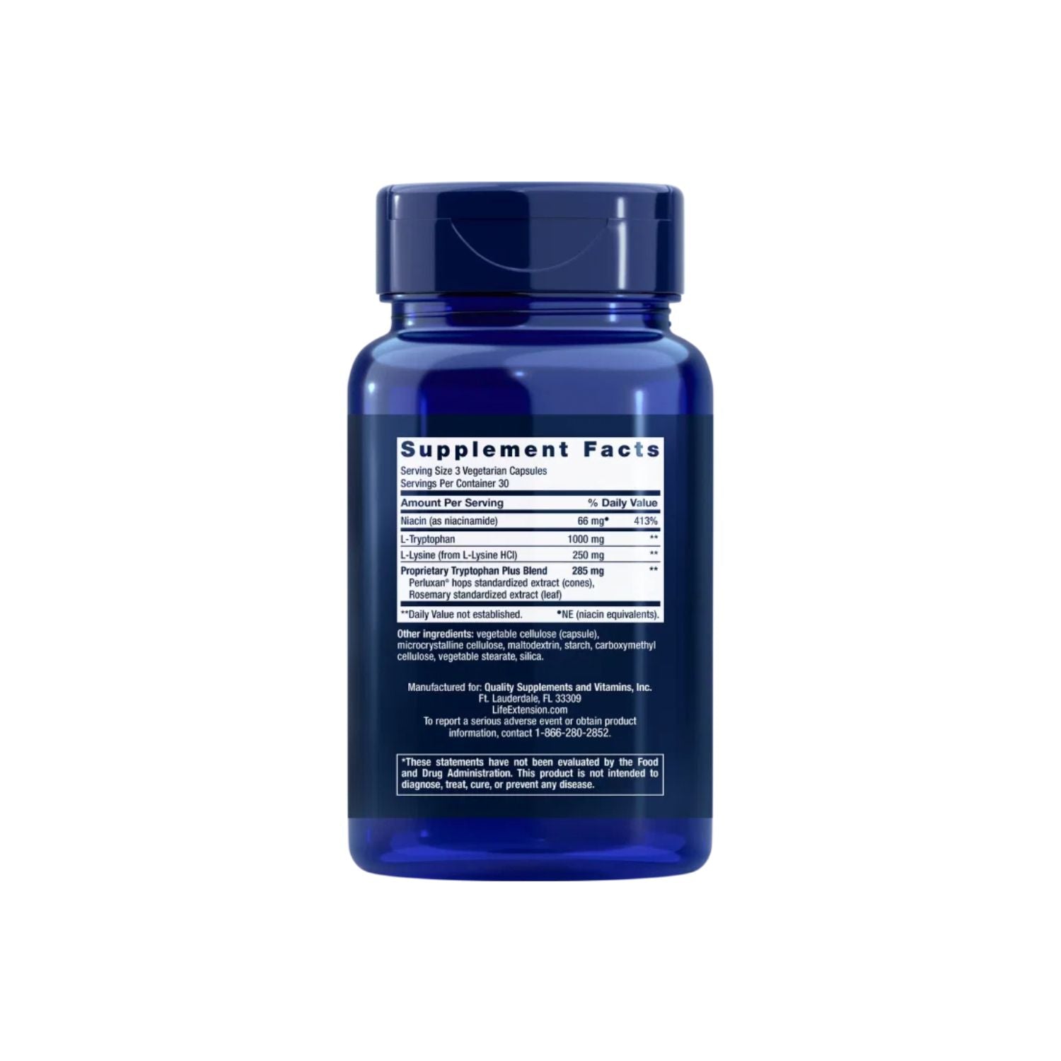 Life Extension Optimized Tryptophan Plus 90 kapslar