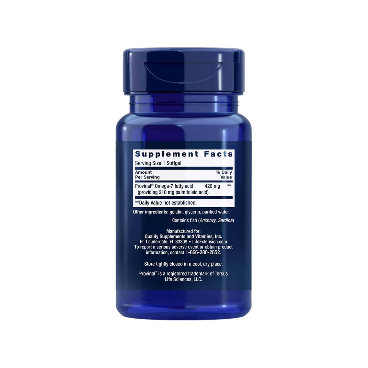 Life Extension Provinal Purified Omega-7 30 kapselit