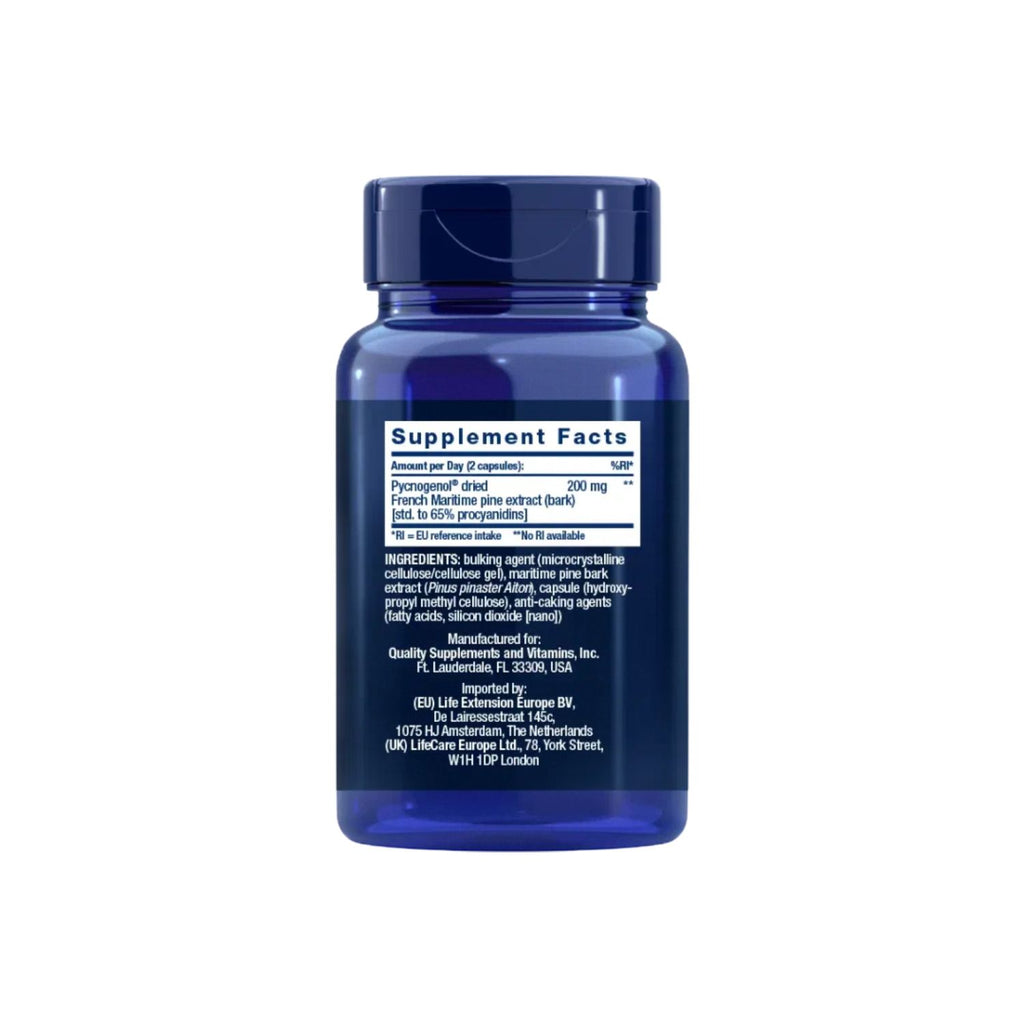 Life Extension Pycnogenol French Maritime Pine Bark Extract 60 kapslar