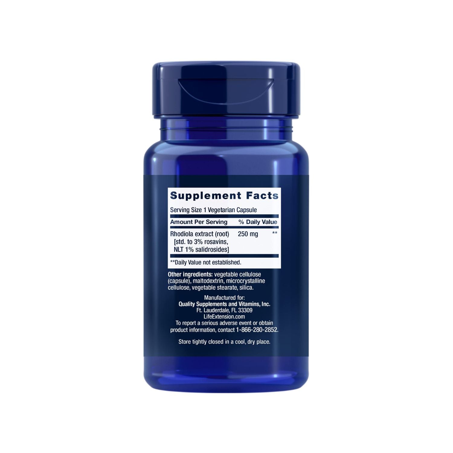 Life Extension Rhodiola Extract 60 kapselit