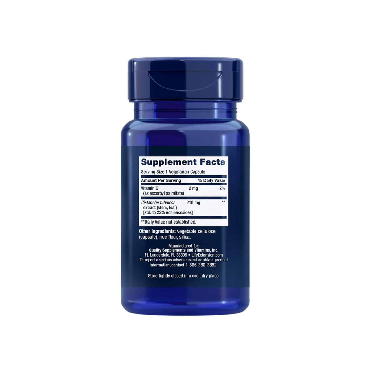 Life Extension Standardized Cistanche 30 kapslar