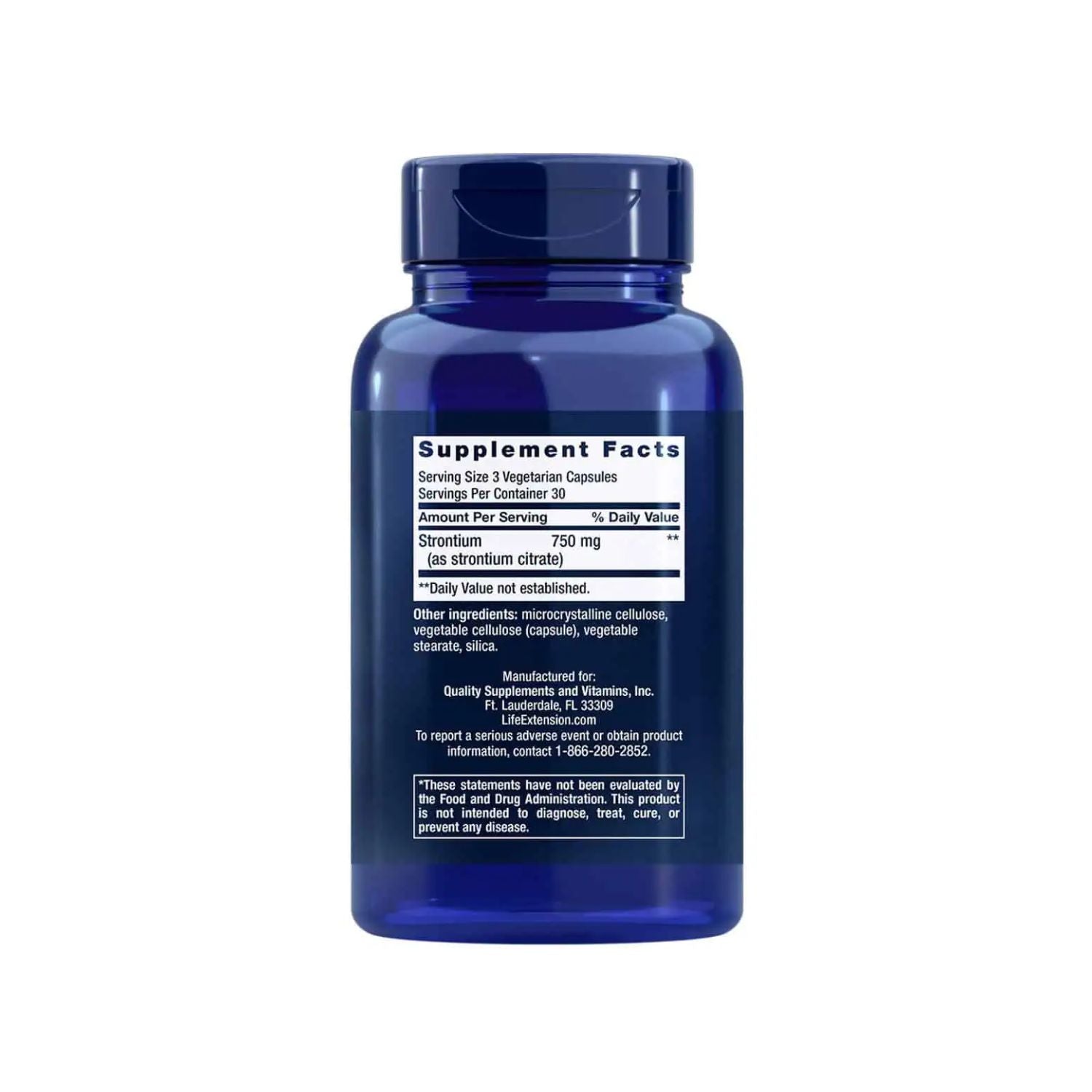 Life Extension Strontium Caps 90 Kapselit