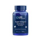 Life Extension Super Omega-3 fiskoljekapslar, flaska med blå etikett, 120 kapslar