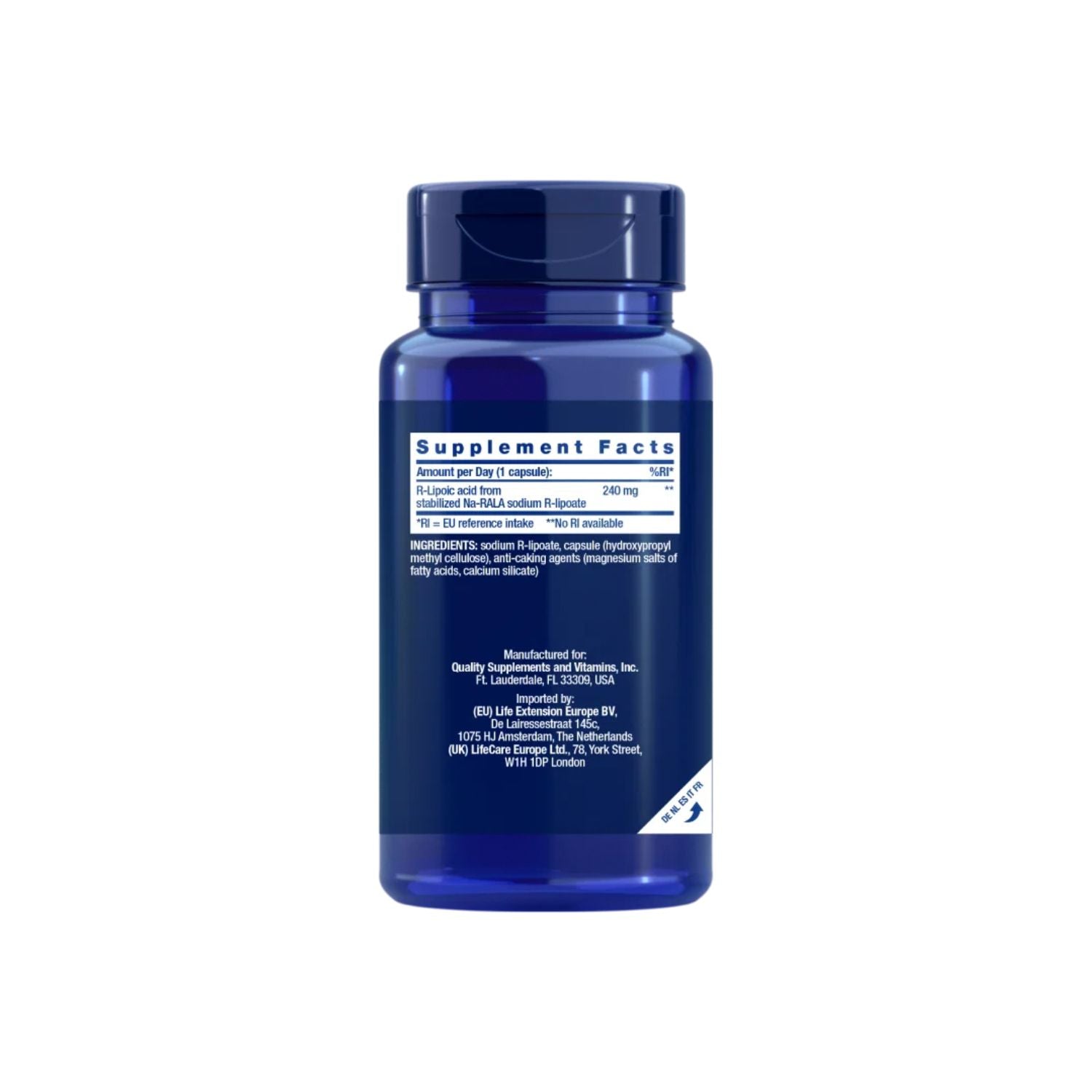 Life Extension Super R-Lipoic Acid 60 kapselit