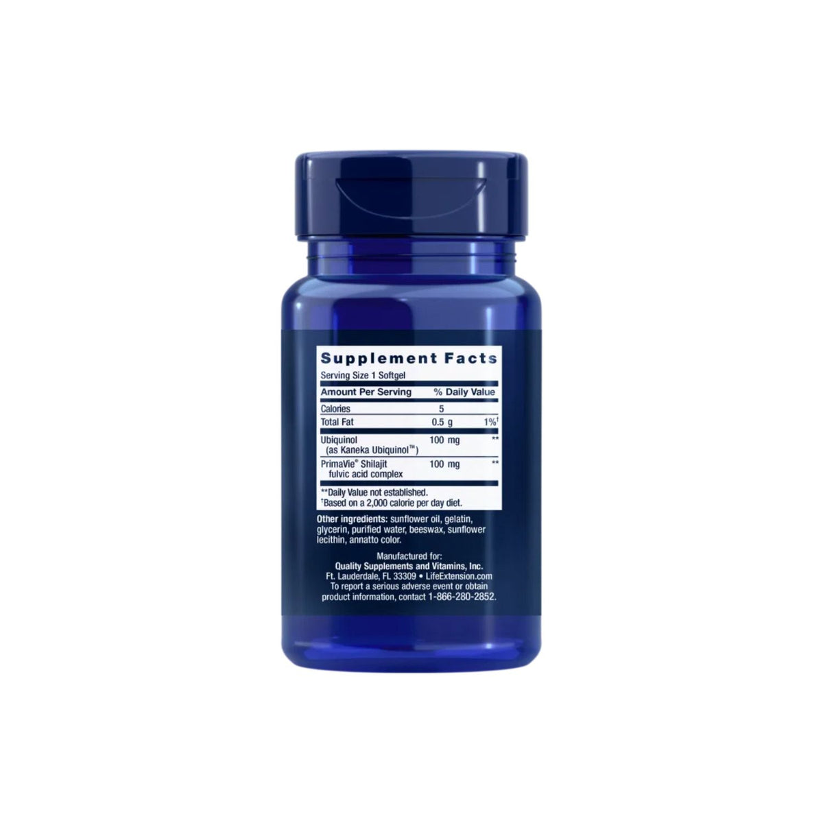 Life Extension Super Ubiquinol CoQ10 100 mg with Enhanced Mitochondrial Support 30 Kapslar