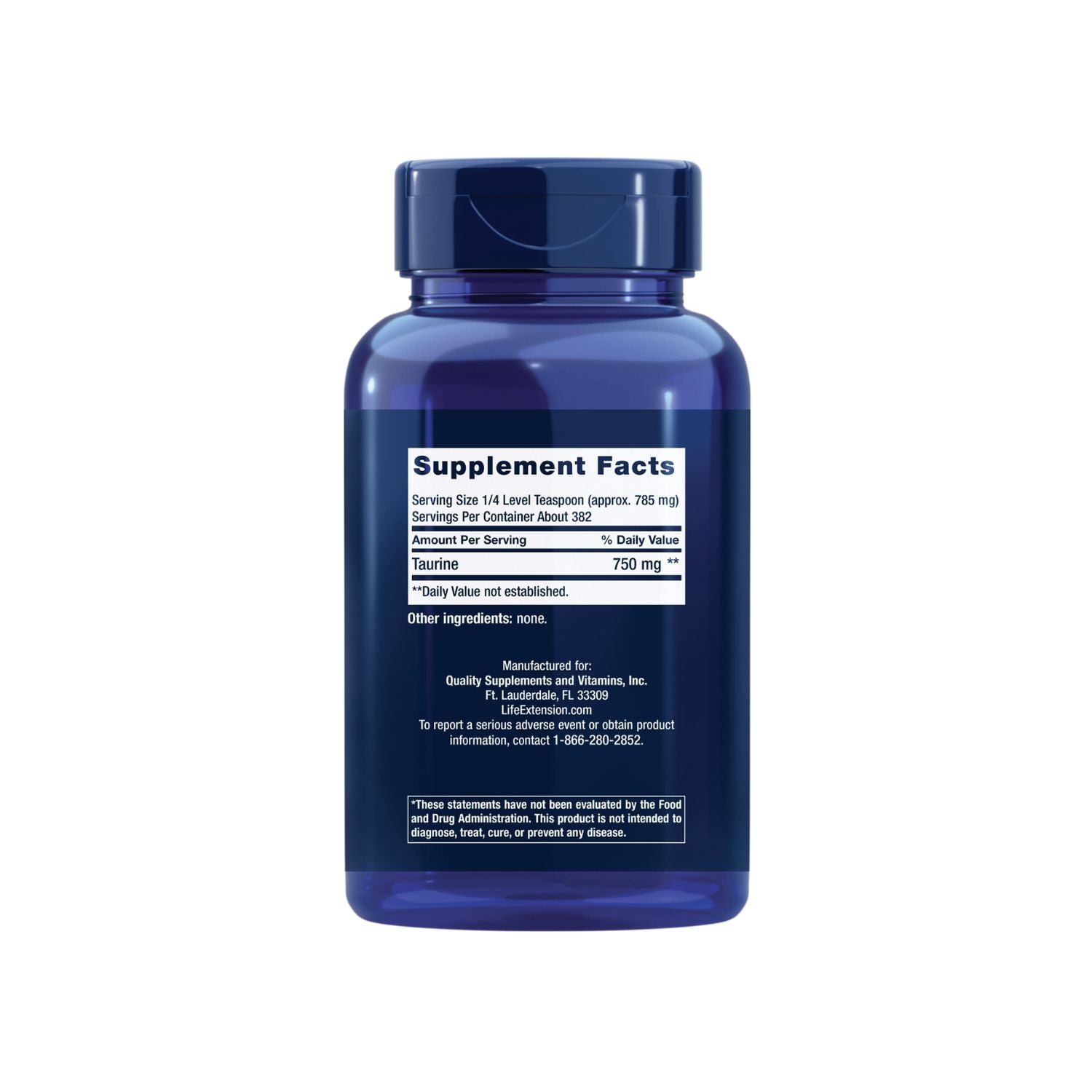 Life Extension Taurine Powder 300 g