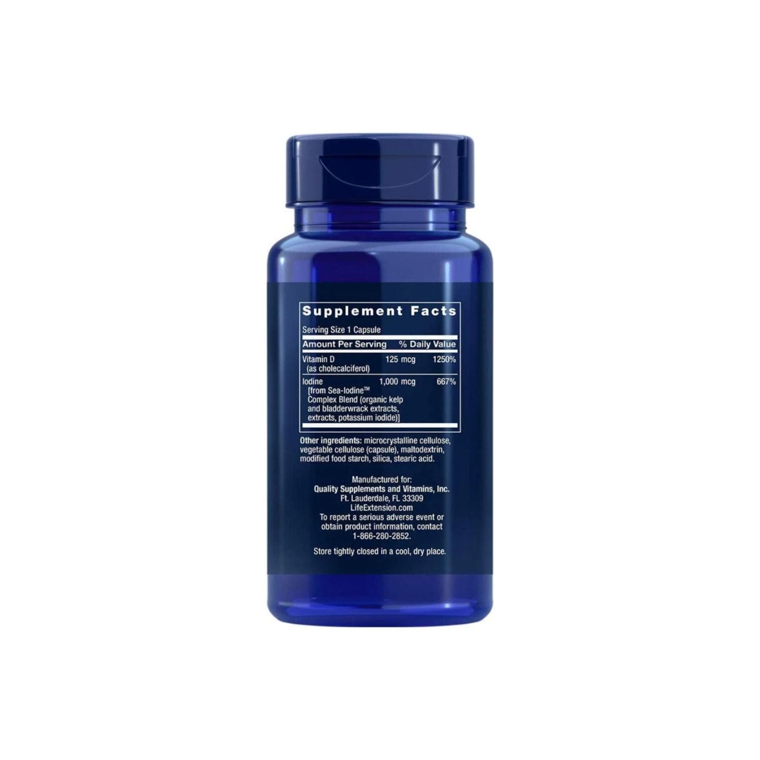 Life Extension Vitamin D3 with Sea-lodine 60 kapselit