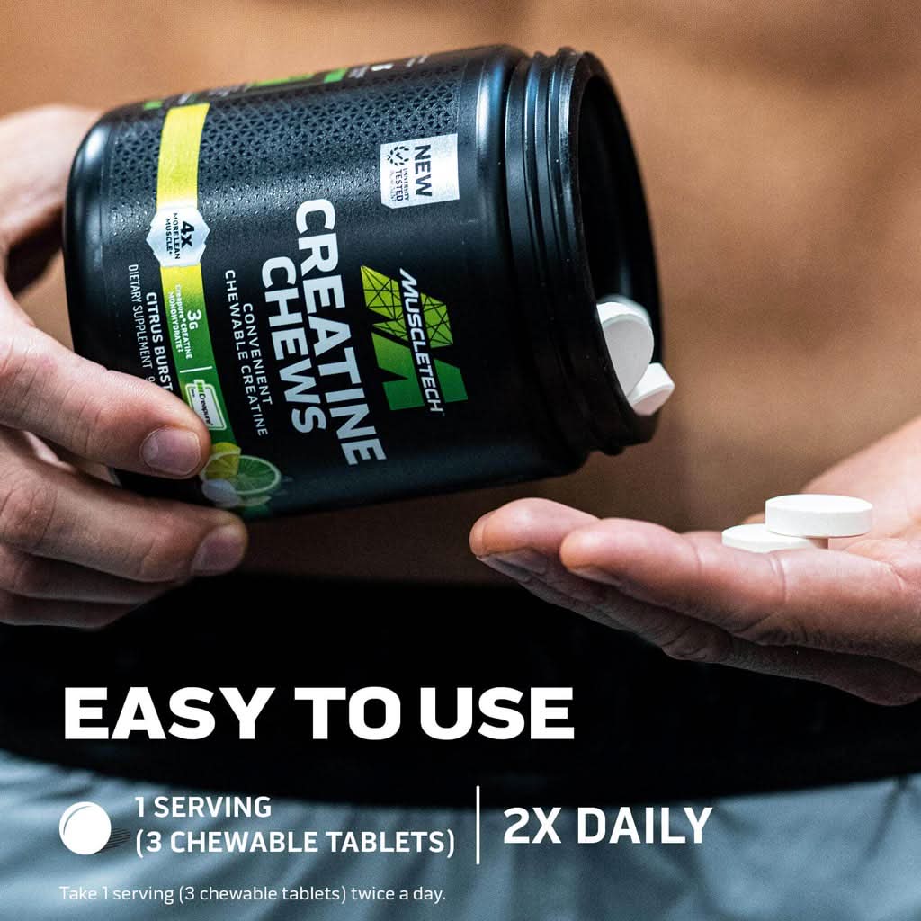 MuscleTech Creatine Chews 90 Purutabletit