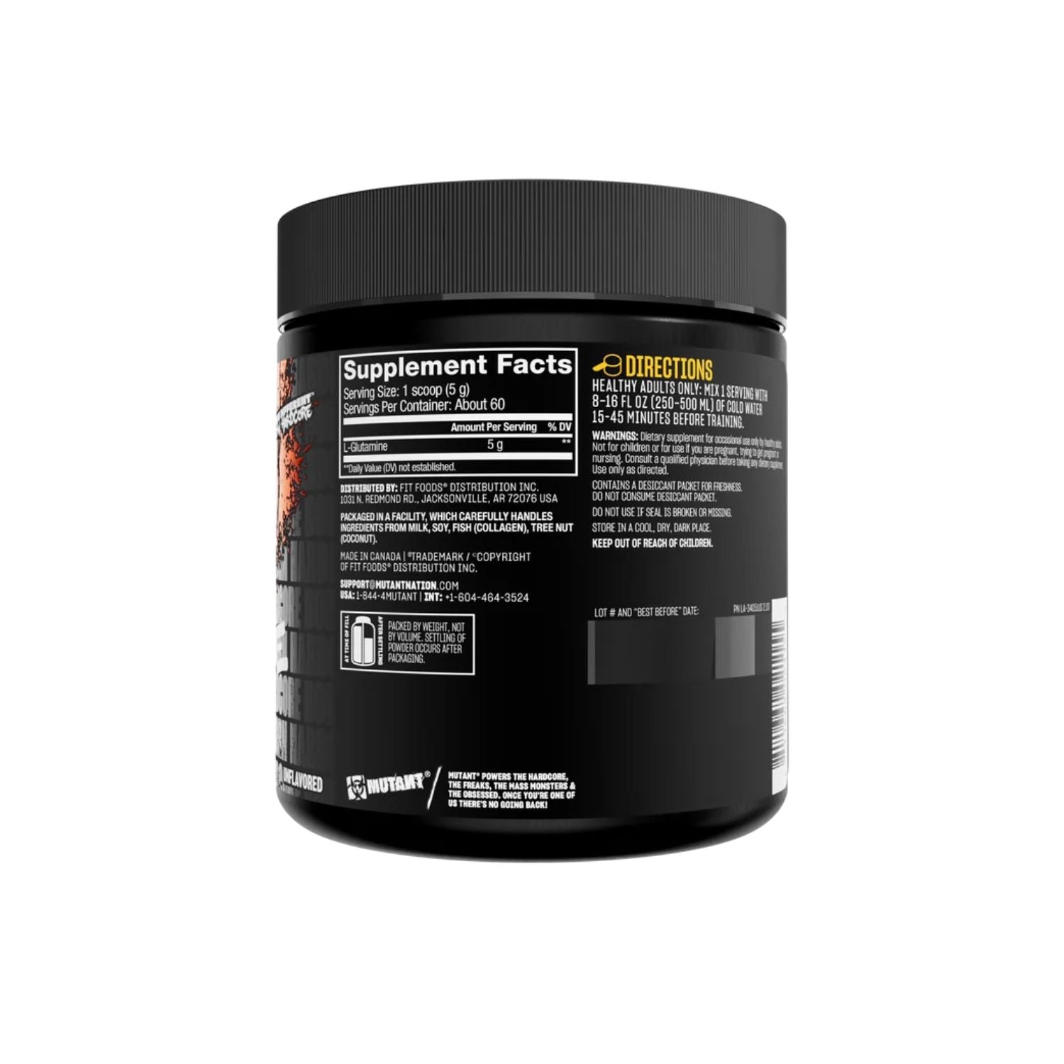 Mutant Core Series Glutamine 300 g