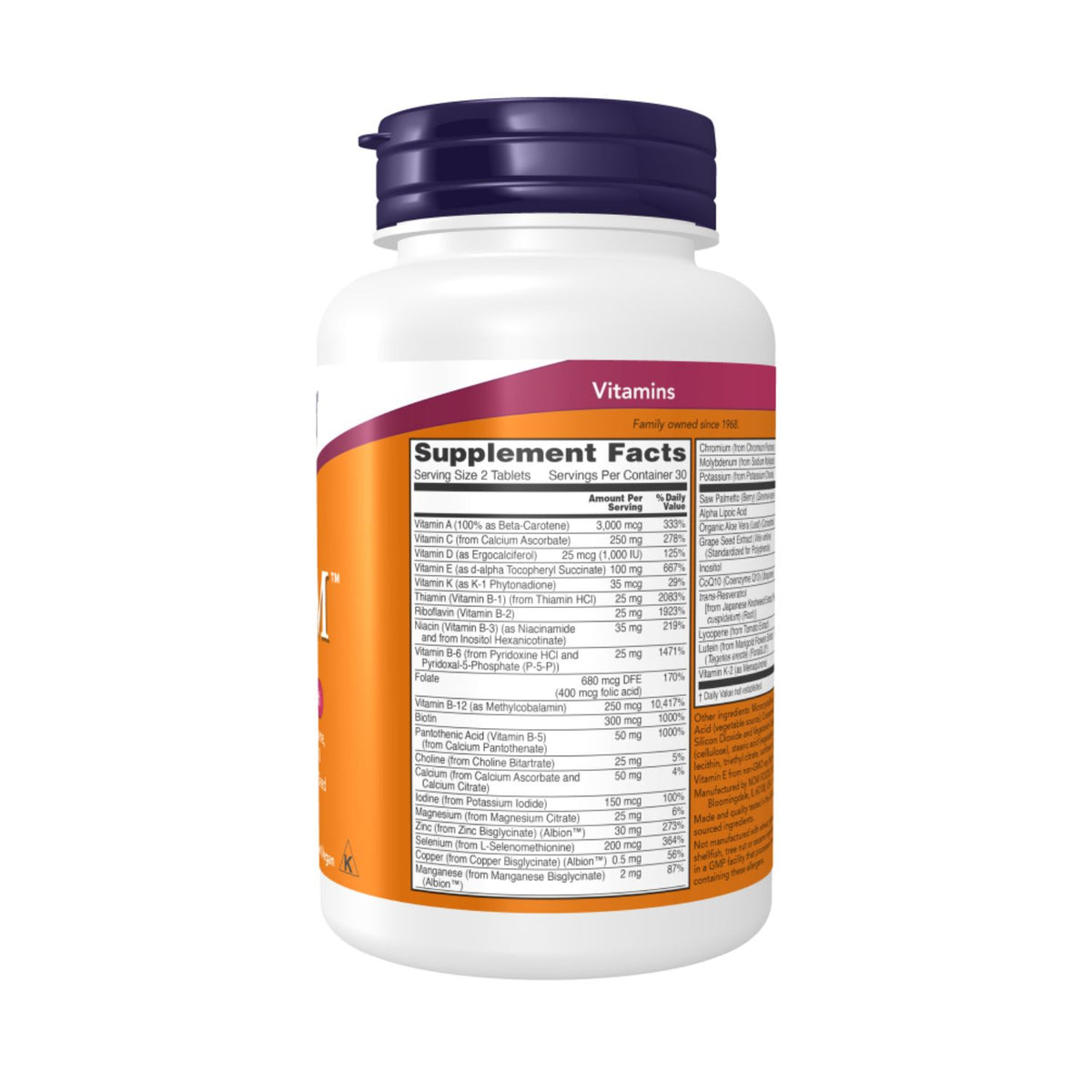 NOW Foods ADAM Multi-Vitamin for Men