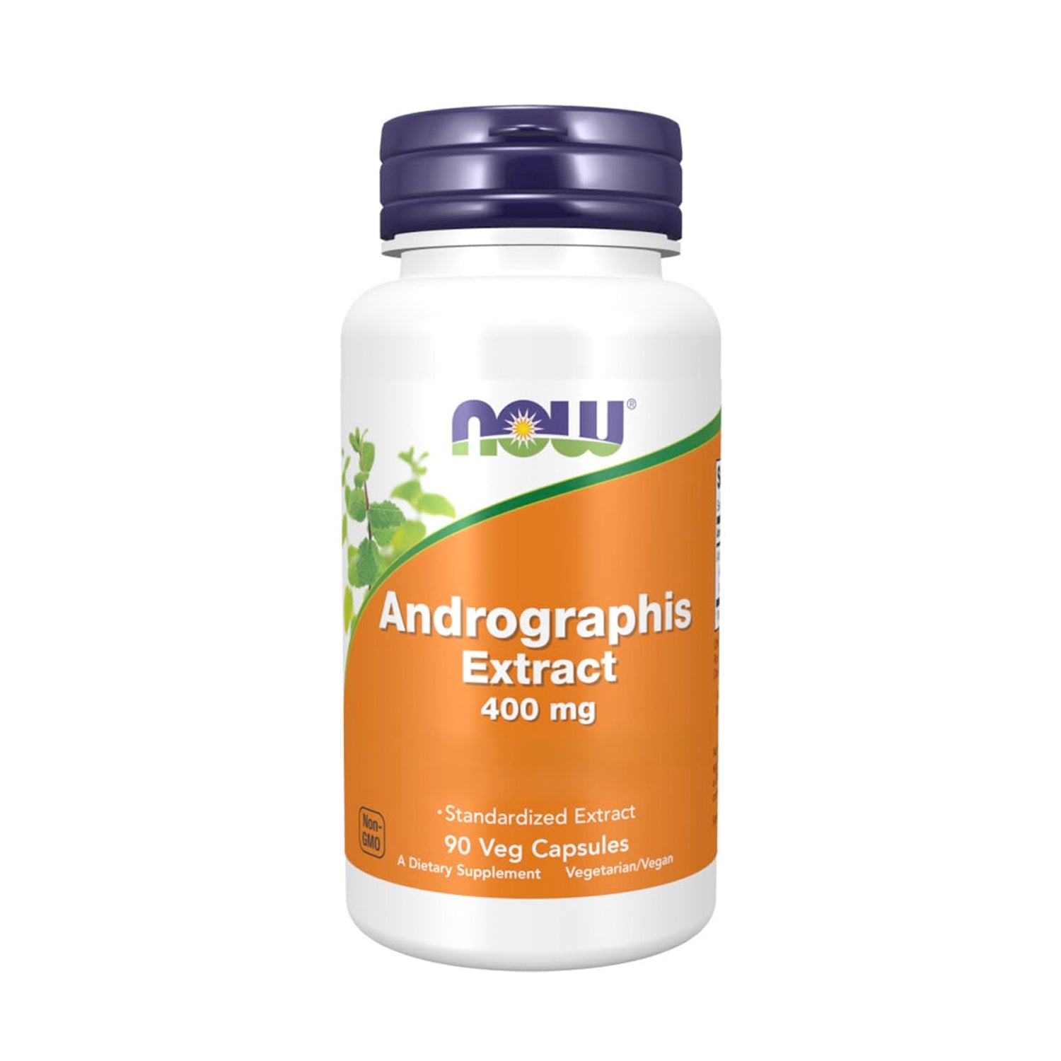 Kapseltillskottburk NOW Andrographis Extract 400 mg, 90 vegetabiliska kapslar