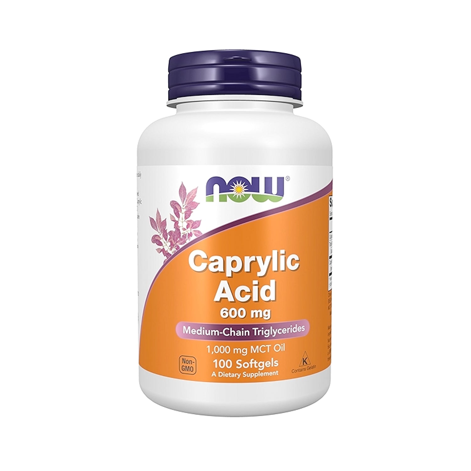 NOW Foods Caprylic Acid 600 mg 100 Kapselit