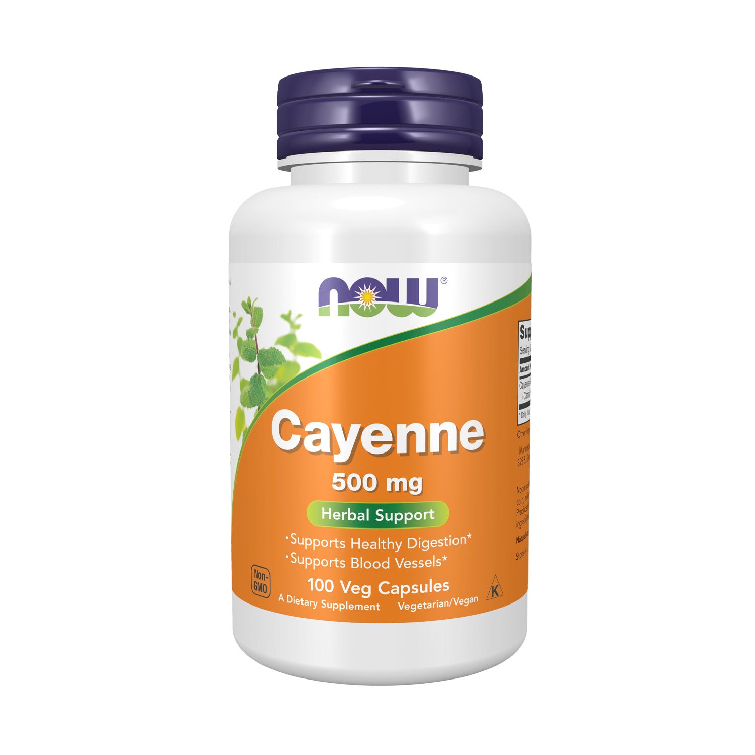 NOW Foods Cayenne 500 mg 100 Kapslar