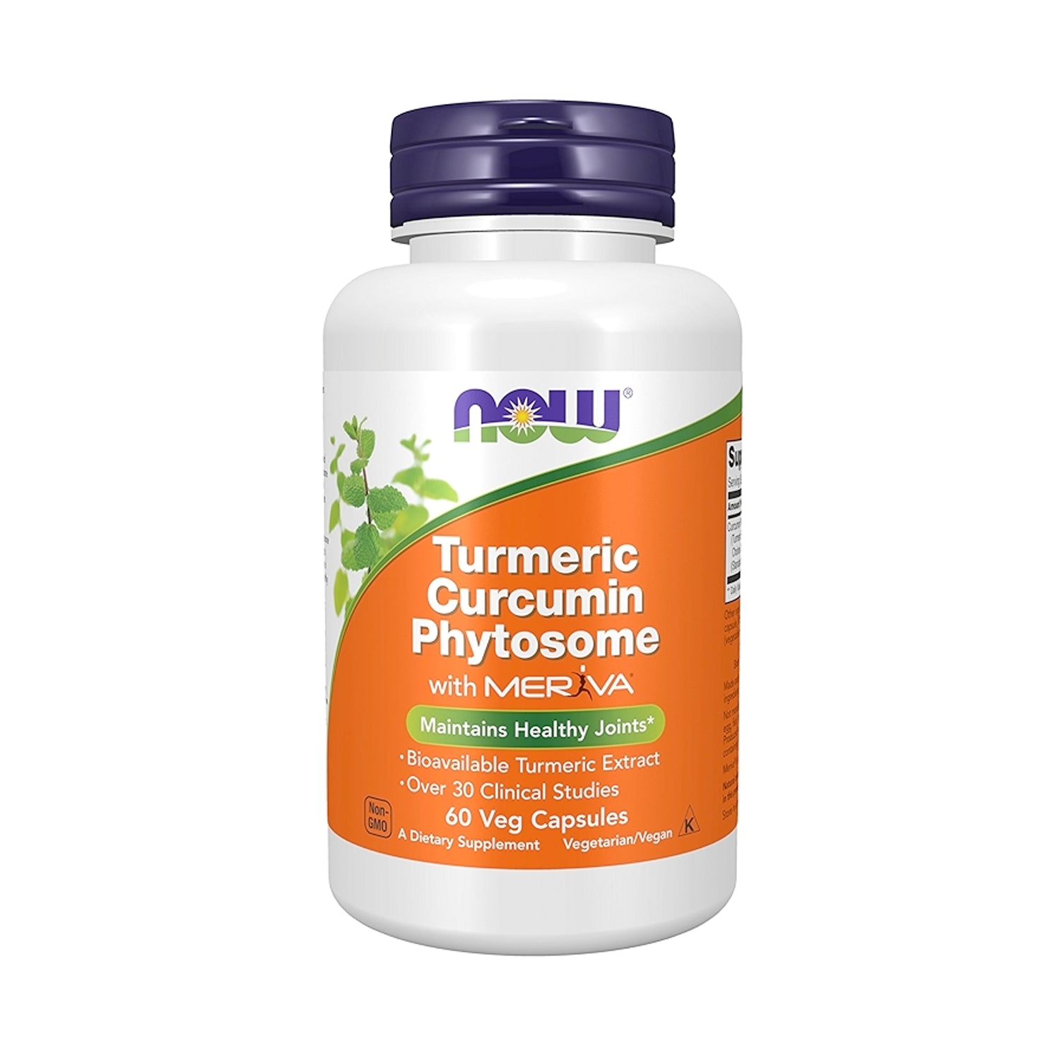 NOW Foods Curcumin Phytosome burk med 60 vegetabiliska kapslar