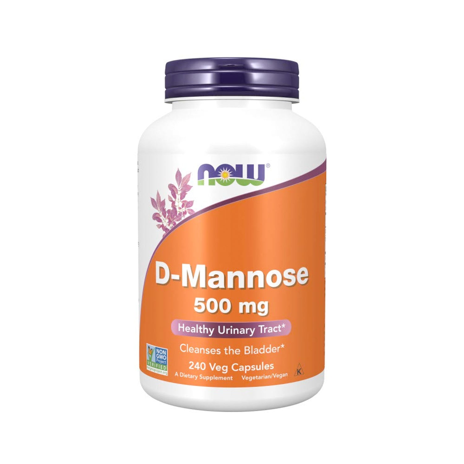 NOW Foods D-Mannose 500 mg 240 Kapslar