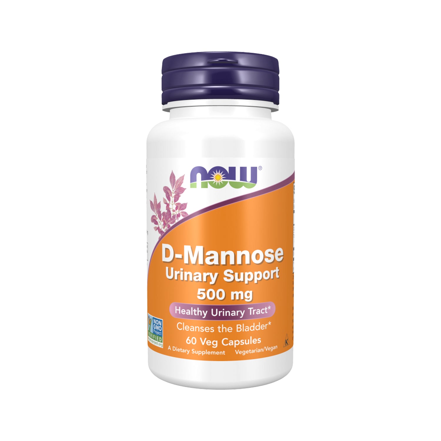 NOW Foods D-Mannose 500 mg 60 Kapslar