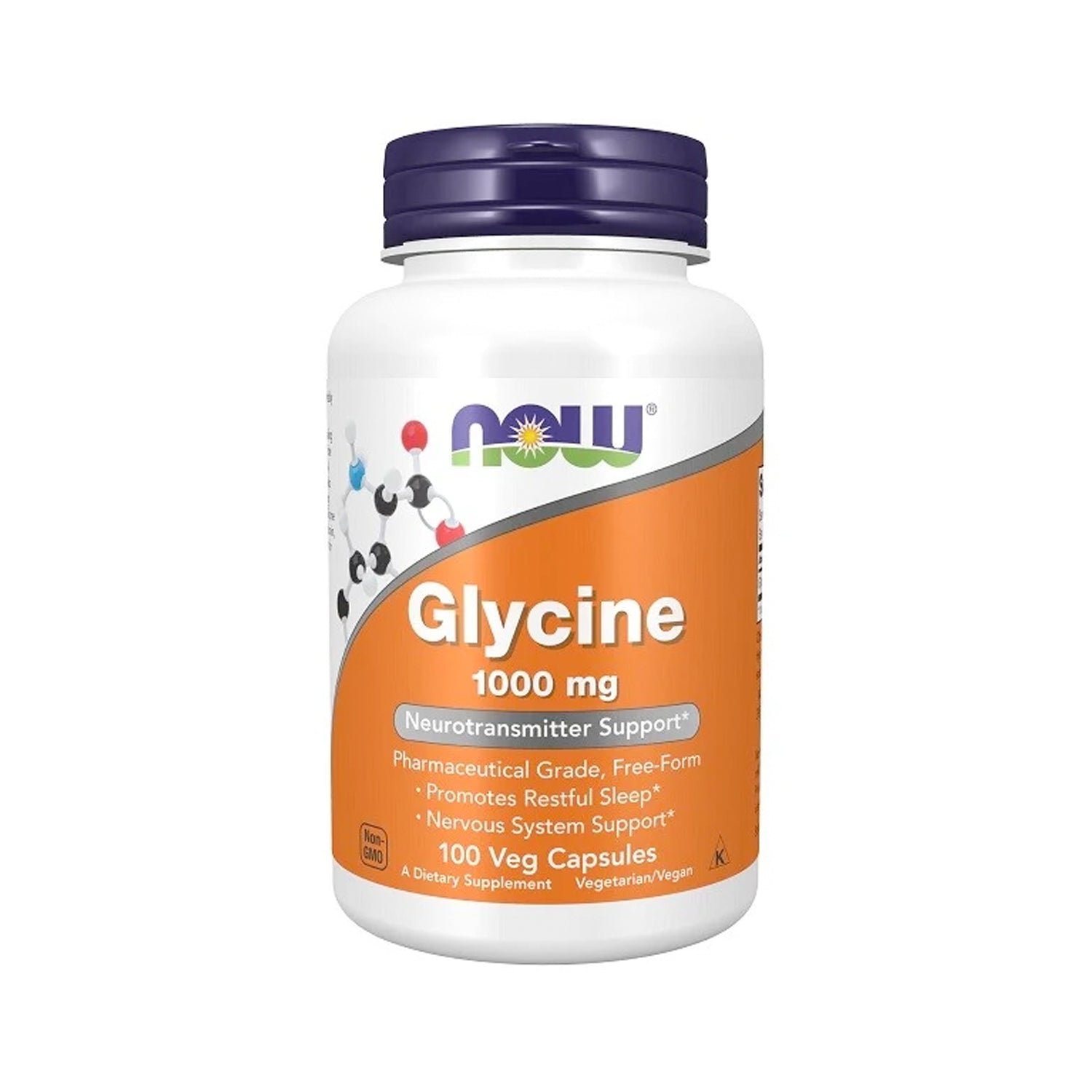NOW Foods Glycine 1000 mg 100 Kapslar